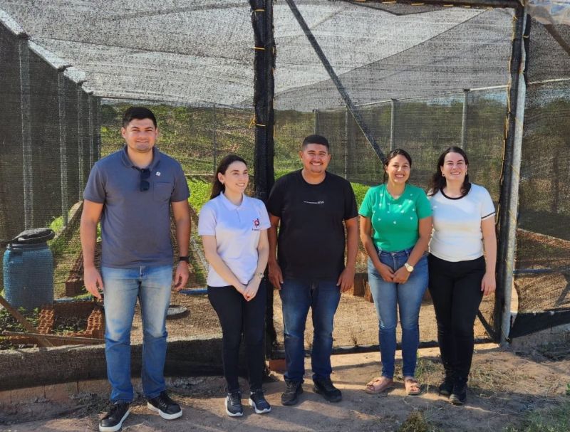 Equipe de Inovação da Fapesq em visita ao projeto