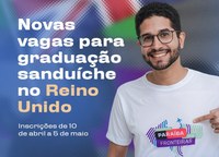 Programa Paraíba sem Fronteiras abre 25 vagas para graduação sanduíche no Reino Unido