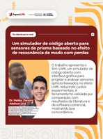 Um simulador de código aberto para sensores de prisma baseado no efeito de ressonância de modo com perdas