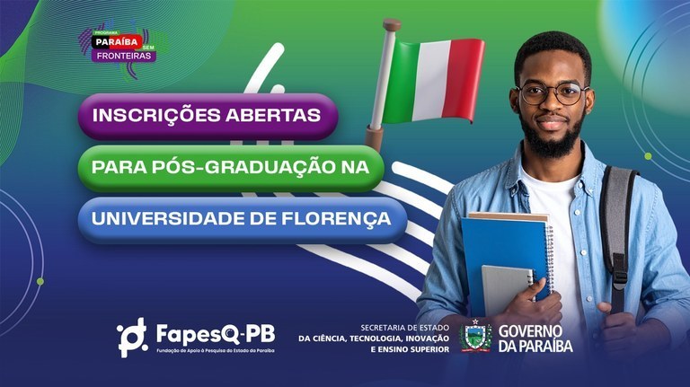 Governo abre inscrições para bolsas de mestrado e doutorado sanduíche na Universidade de Florença