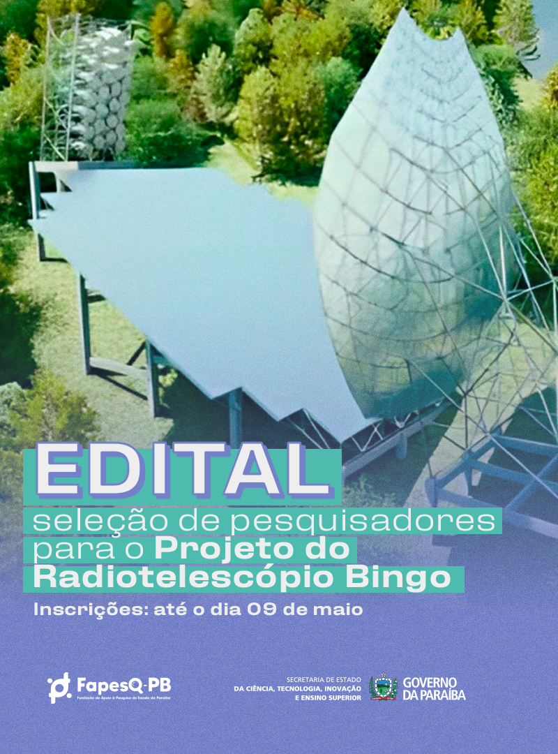 Abertas as inscrições para pesquisadores do Projeto Bingo na Paraíba